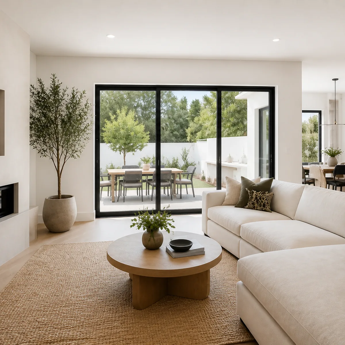 Fictional living room used in Instagram sample card